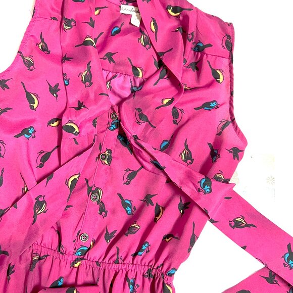 Accidentally in Love Magenta Bird Dress (small) - Picture 11 of 11